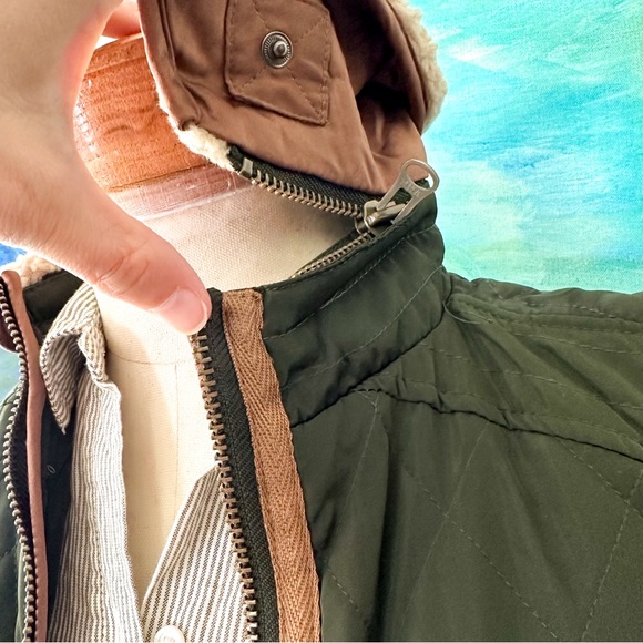 Daniel Cremieux Womens Olive Green Nylon Quilted Vest - Picture 7 of 10